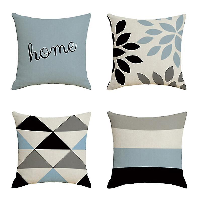 4pcs Throw Pillow Cases