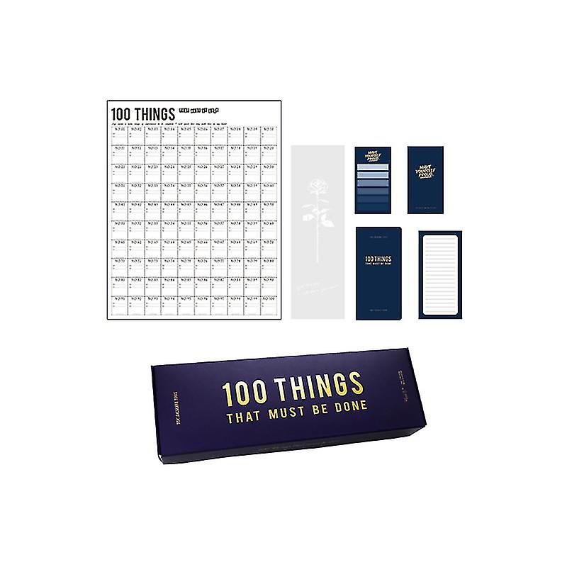 1set 100 Days Schedule Set