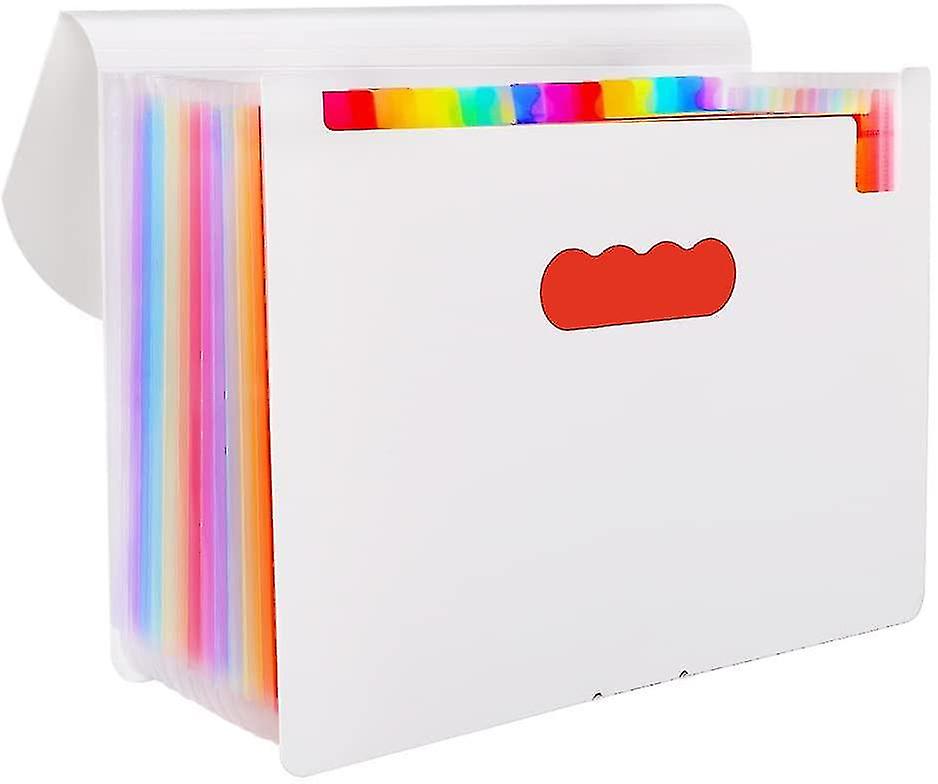 File Folders, 12-pocket Expanding File Folder With Tags And Closure