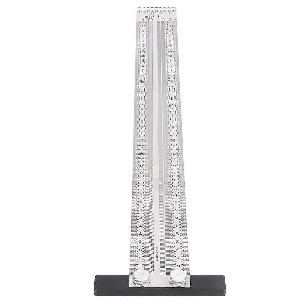 Scribing Ruler Stainless Steel Angle Square 400mm Silver Tool