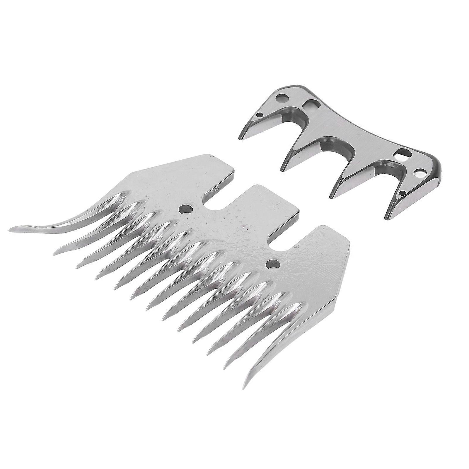 Sheep Shears Blade Curved 13 Teeth Wool Clipper Comb Cutter Trimmer Accessory Set Kit 
