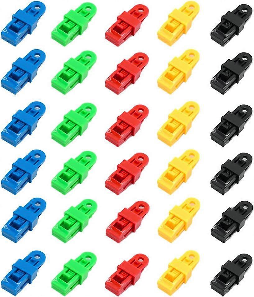 Set of 30 Clamps for tarpaulin, elastic tensioner, Clips for tarpaulin, Tarpaulin fastener, tarpaulin tensioner, Tarpaulin clamp