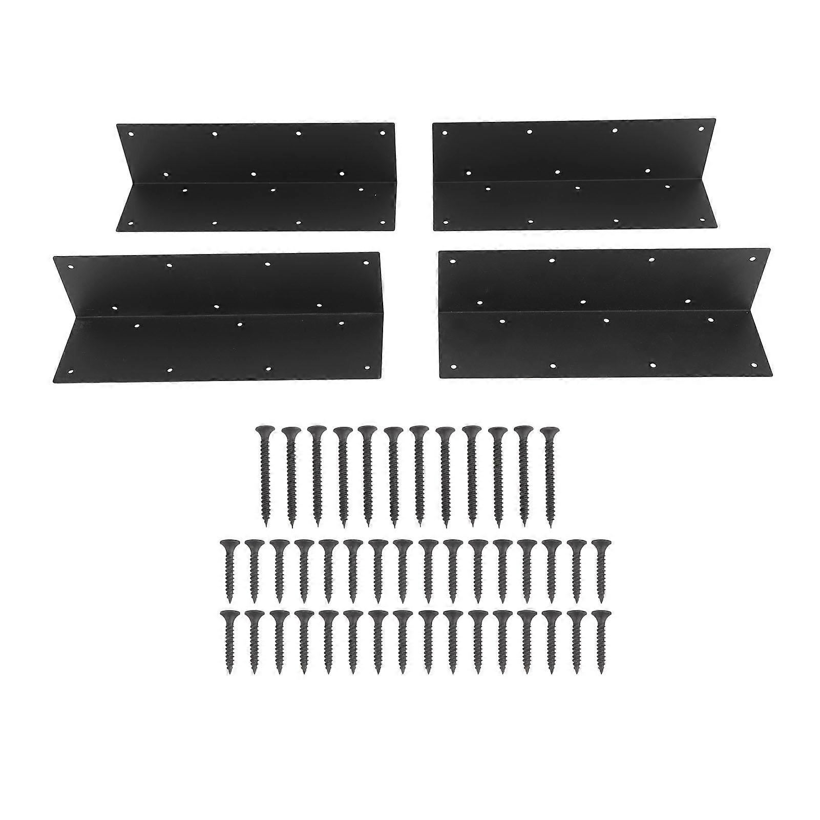 4pcs aço elevado jardim cama canto suportes metal jardim cama canto suporte para 2024 polegadas cama