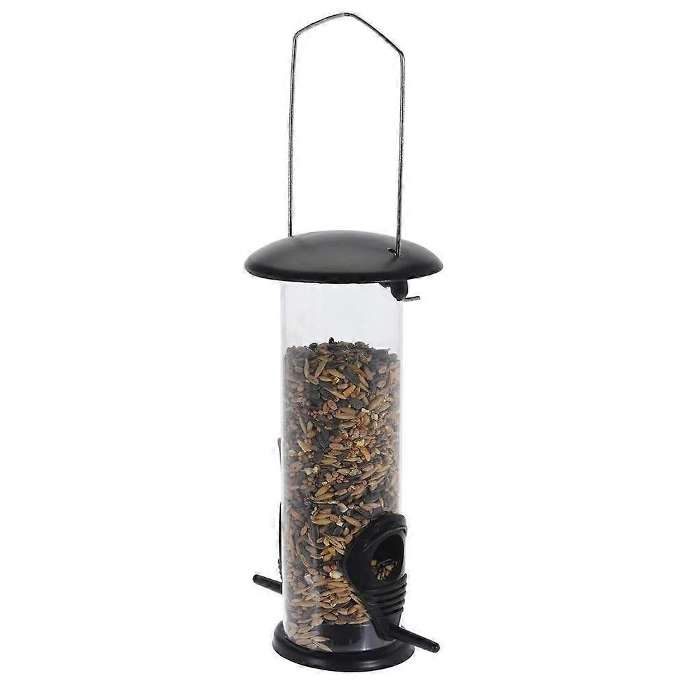 Seed bird feeder with sustainable material and seating