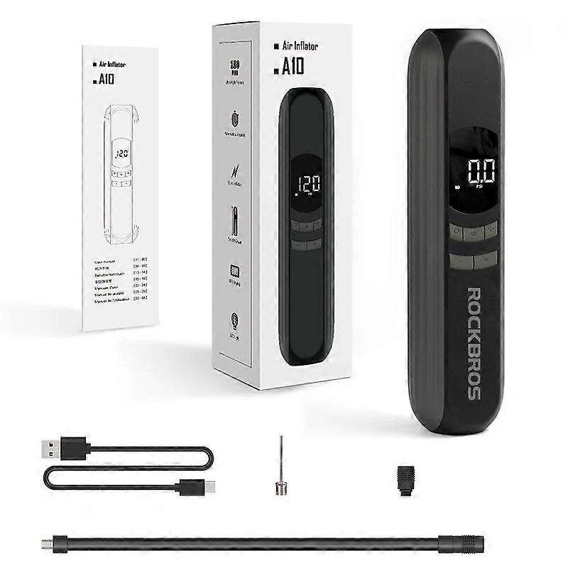 משאבת אוויר לאופנוע אופניים חשמליים לרכב 150psi Type-c צמיגים מתנפח מדחס אוויר נייד עם תצוגה דיגיטלית LCD