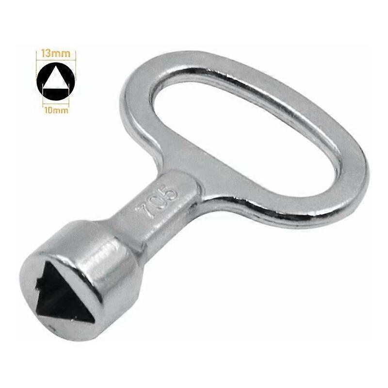 Cl Triangulaire en Mtal Cl de la Bote du Compteur Cl Triangle  Douille Argent Cl pour armoires de distribution triangle 10 mm