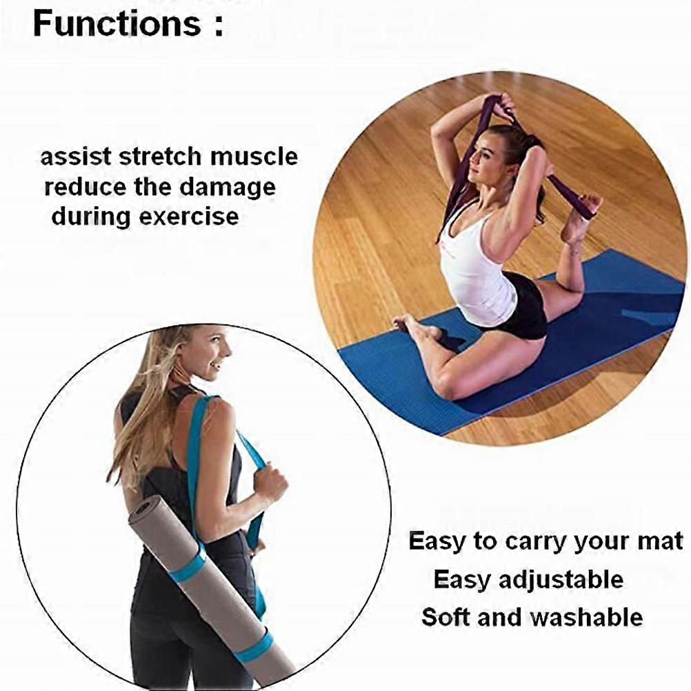 2pcs Yoga Straps For Mat Yoga Mat Sling Strap Adjustable Yoga Mat
