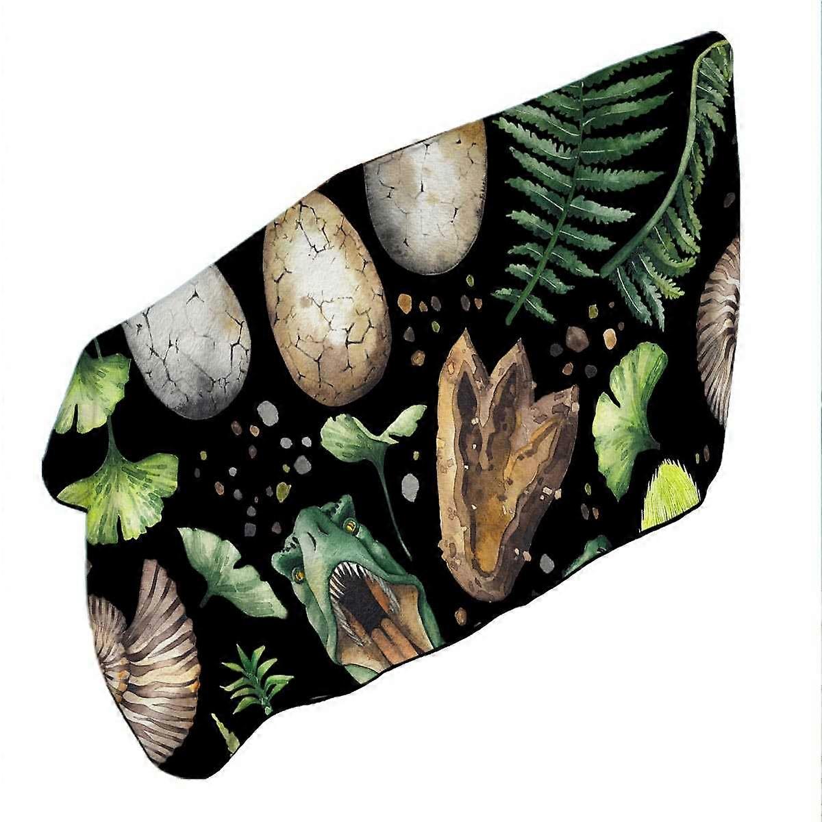 Dinosaur and Dinosaur Eggs Microfiber Beach Towel