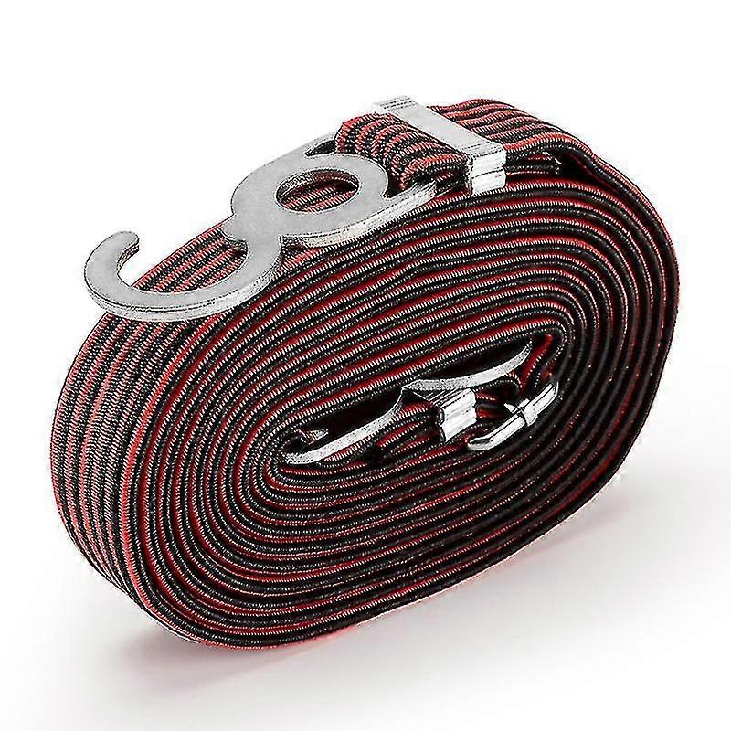 2 Pairs Of Bicycle Trunk Binding Belt Pull Cargo Strap Cycling,red