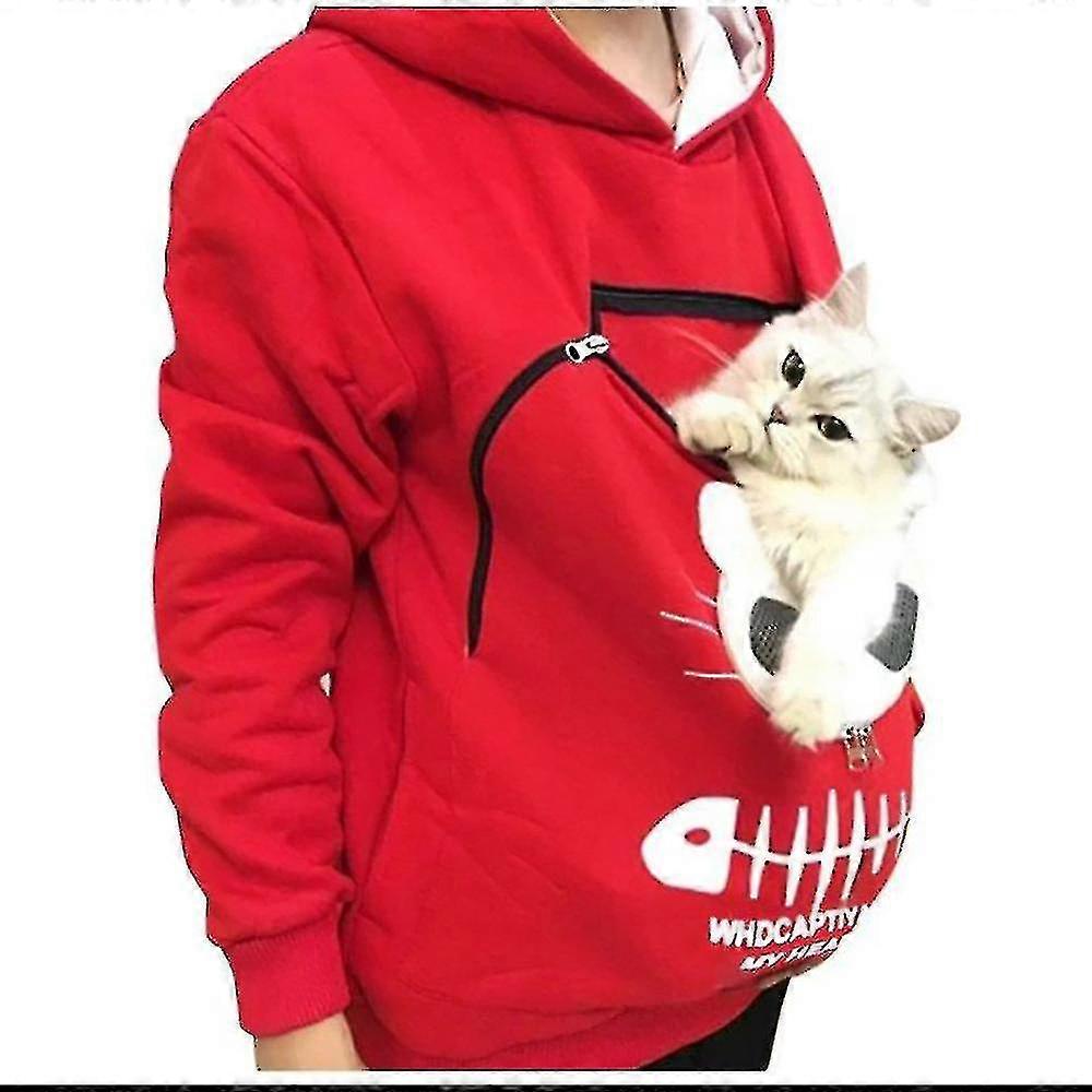 Sweatshirt Cat Lovers Hoodie Kangaroo Dog Pet Paw Pullovers Cuddle Pouch Sweatshirt Pocket Animal Ear Hooded High Quality Tw