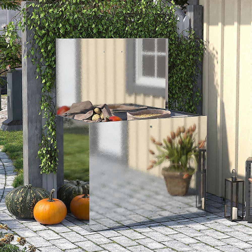 Outdoor Large Galvanized Feed Storage Bin