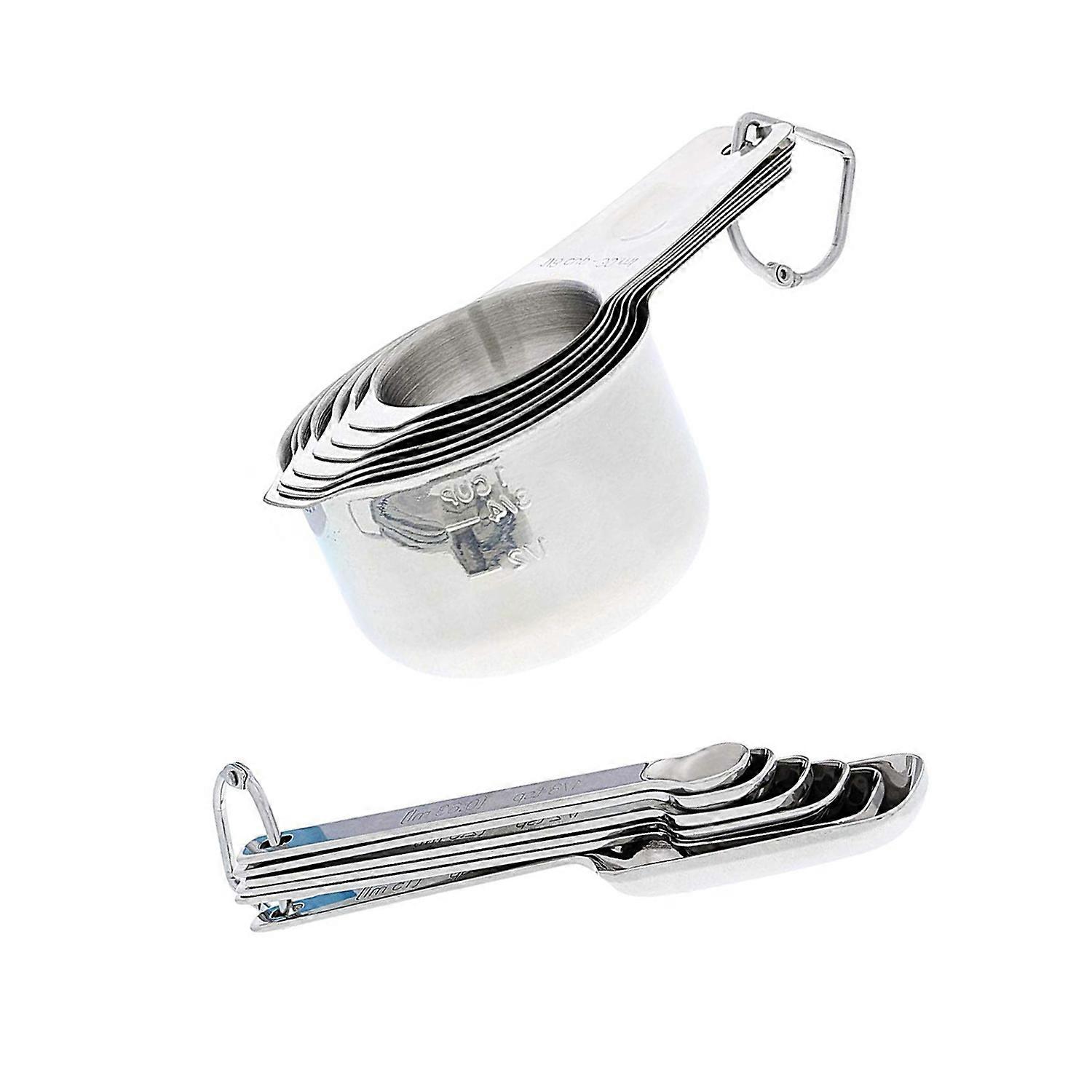 Measuring Cups and Measuring Spoons. Stainless Steel Measuring Cups and Spoons Set of 13 Full Measuring Spoon and Measuring Cup Set