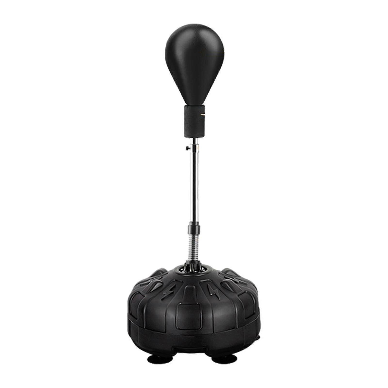Sac de frappe avec support Équipement de boxe Punch Practice Boxing Reaction Ball Noir