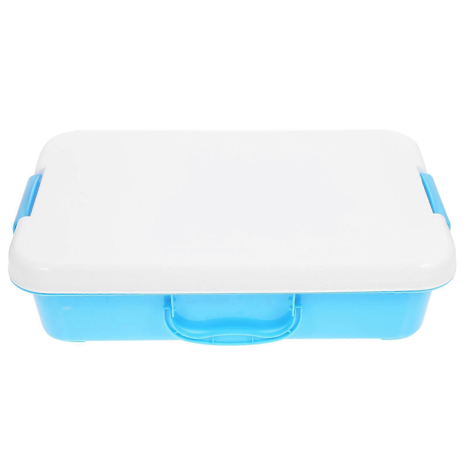 Handheld Sandbox Sand Tray with Lid Portable Sandbox Kids Toy Storage Box