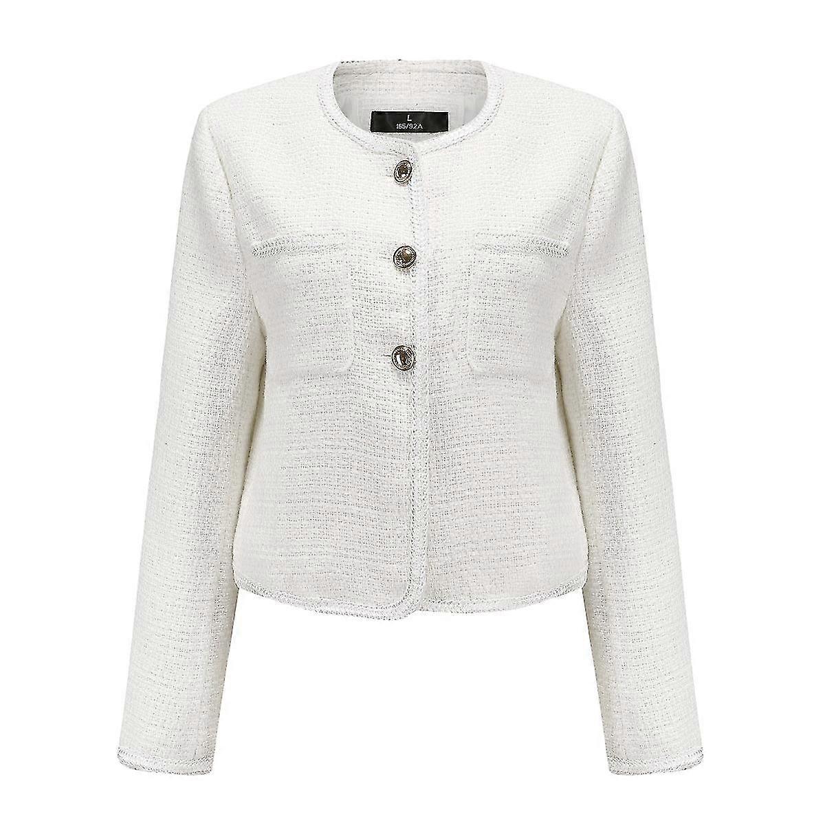 Womens Knit Design Cropped Jacket