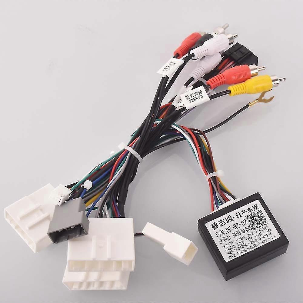 日産ムラーノキャシュカイJ10 J11 Xトレイルティーダのためのカーラジオステレオワイヤーハーネスケーブルアダプターアンドロイド16ピン