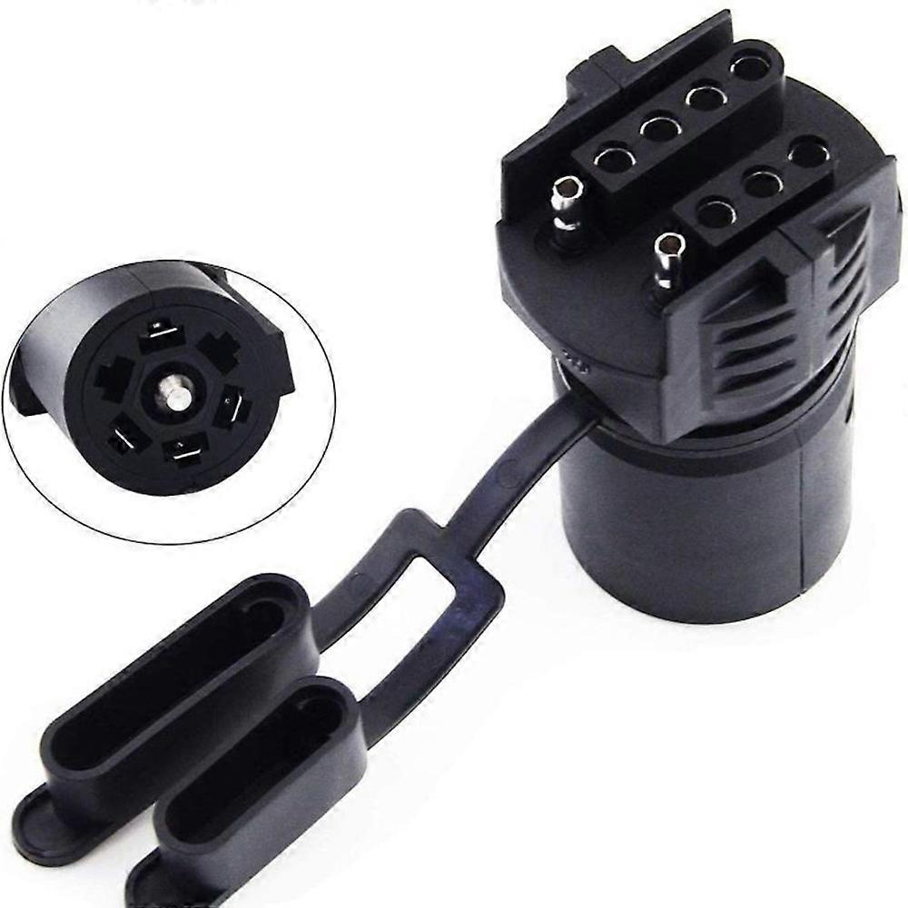 High Quality Car power connector Trailer Plug Adapter 7 Pin Flat Blade To 4 And 5 Round Trailer 7 Way To 4 Way 5 Way 2in1 Flat Blade Plug
