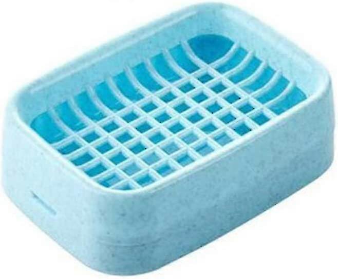 Bathroom Soap Holder Box Soap Dish Creative Double-deck Non-slip Draining Soap Box