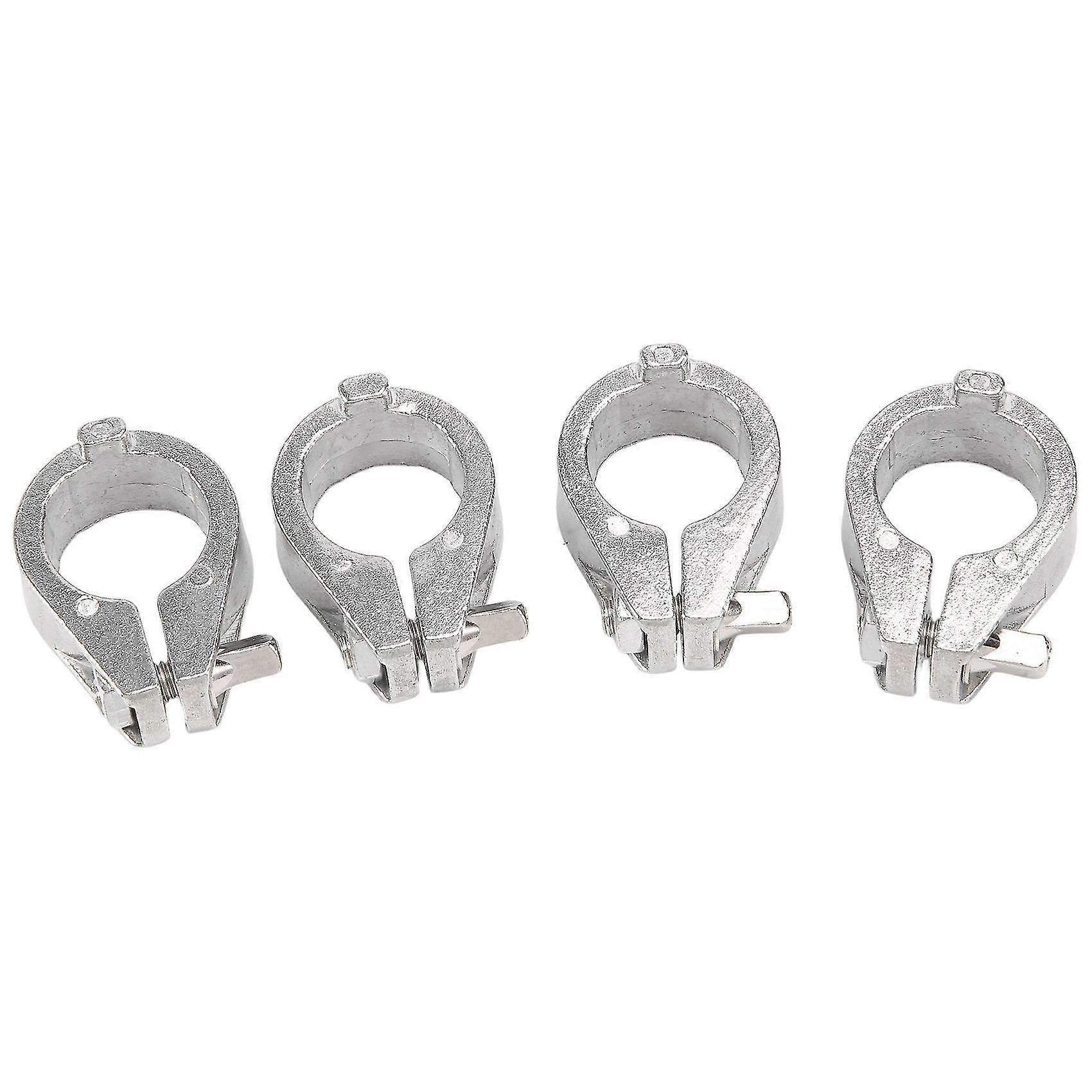 4pcs Cymbal Stand Hinged Memory Lock For Bass Drum 22mm Bracket Tube Kit Mount Hardware