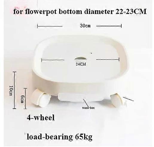Universal Wheels Round Plastic Tray Heavy Duty Wer Pot Rack Movable Rolg Potted Plant Stand With Rollers