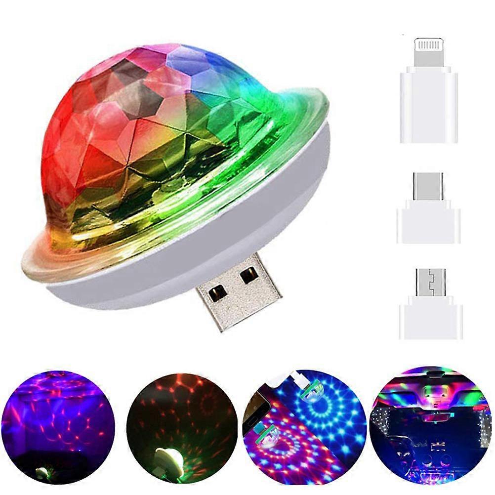 [Yuexinghui] 1 second-generation USB flashing magic ball light (three USB interfaces marked in white)