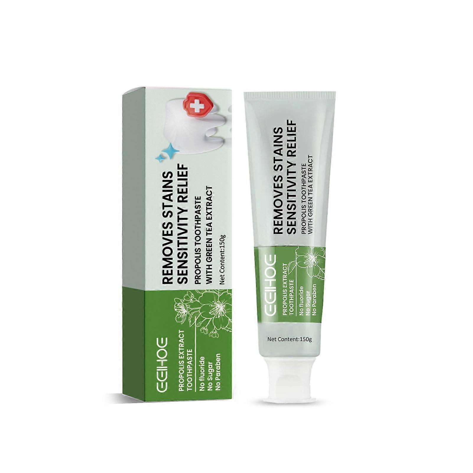 150g Propolises Whitening Toothpaste Remove Tea Cigarettes Stains Tooth Whitener for Women Men