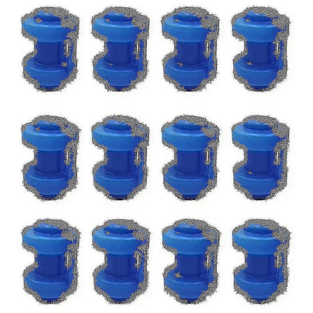12 Pcs Trampoline Caps 25 Mm,trampoline End Caps For Attaching The Safety Net To The Net Poles Of T-Yvan