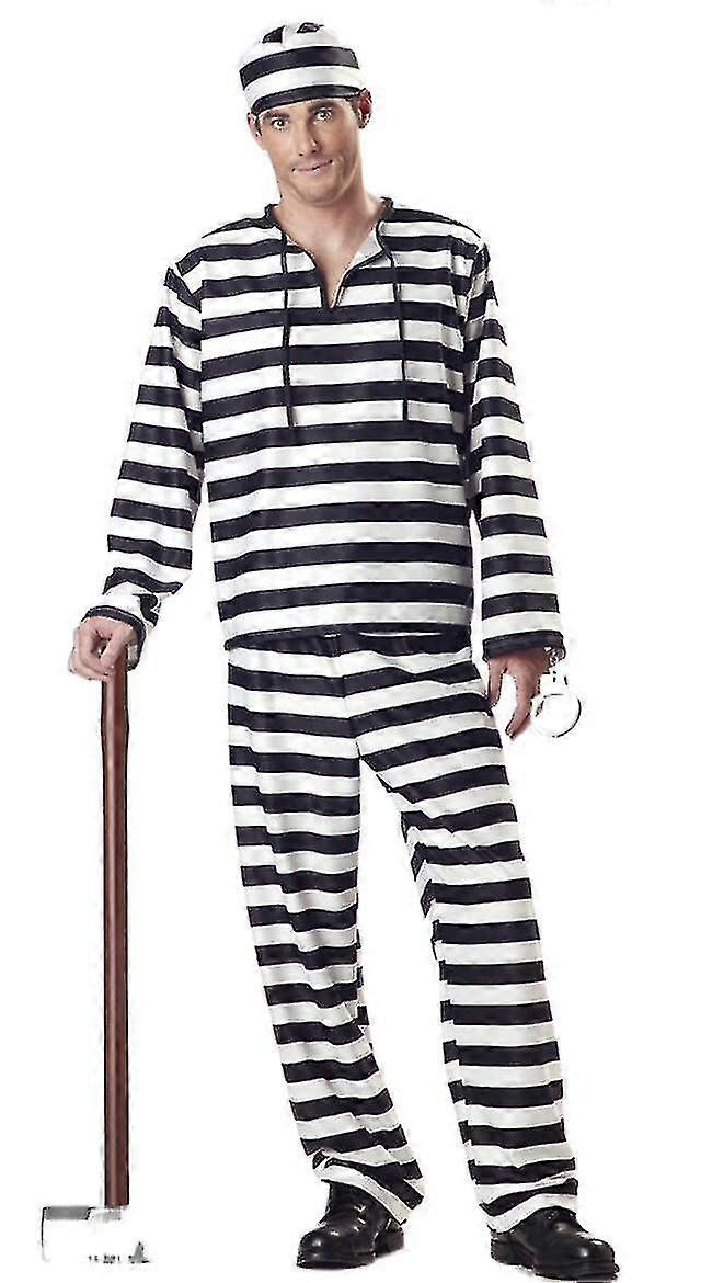 Cos Couple Men's Prison Women's Prison Guantanamo S And Striped Prison Uniform