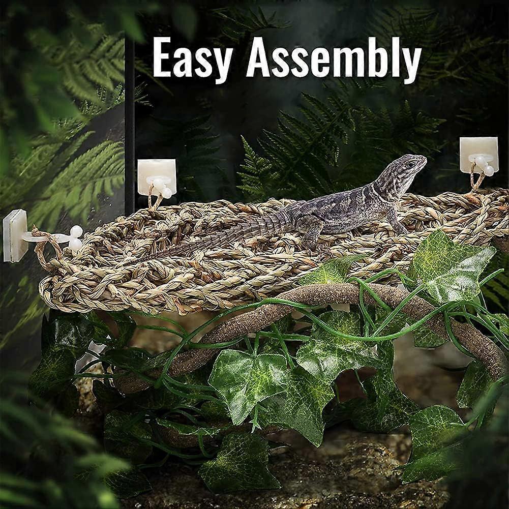 Lizard hammock, reptile habitat decor, lizard mat with suction cups, bearded dragon hammock, 0 for lizard, snake, chameleon, gecko,2024 Ping