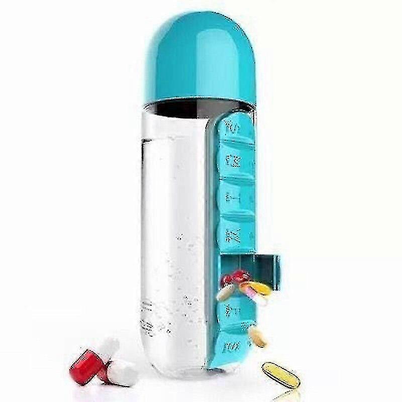 2 In 1 Portable Bottles Creative Seven Day Divided Pill Boxes Multifunctional Fashioned Bottles