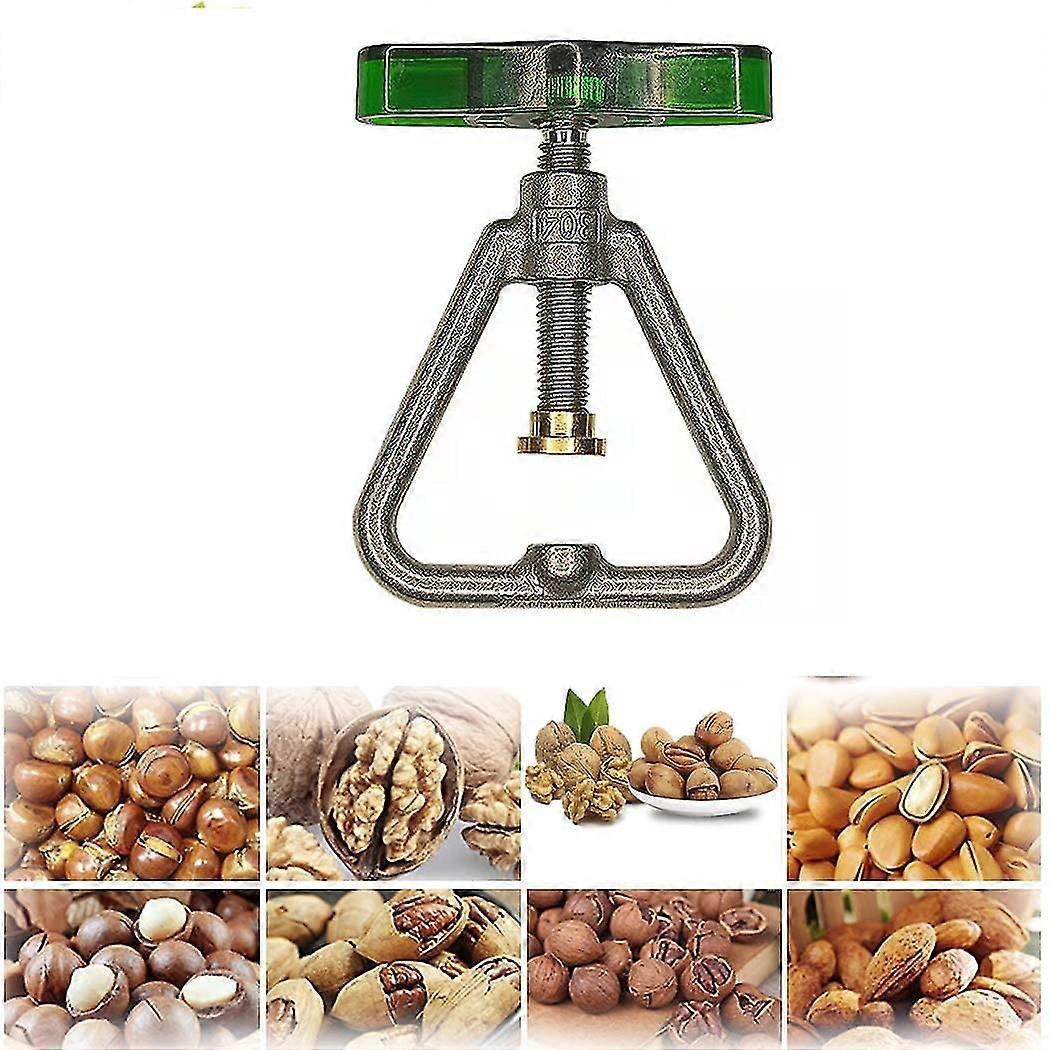 Nutcracker With Acsergery Non-slip Handle,nut Cracker Black Walnut Cracker Stainless Steel Gift