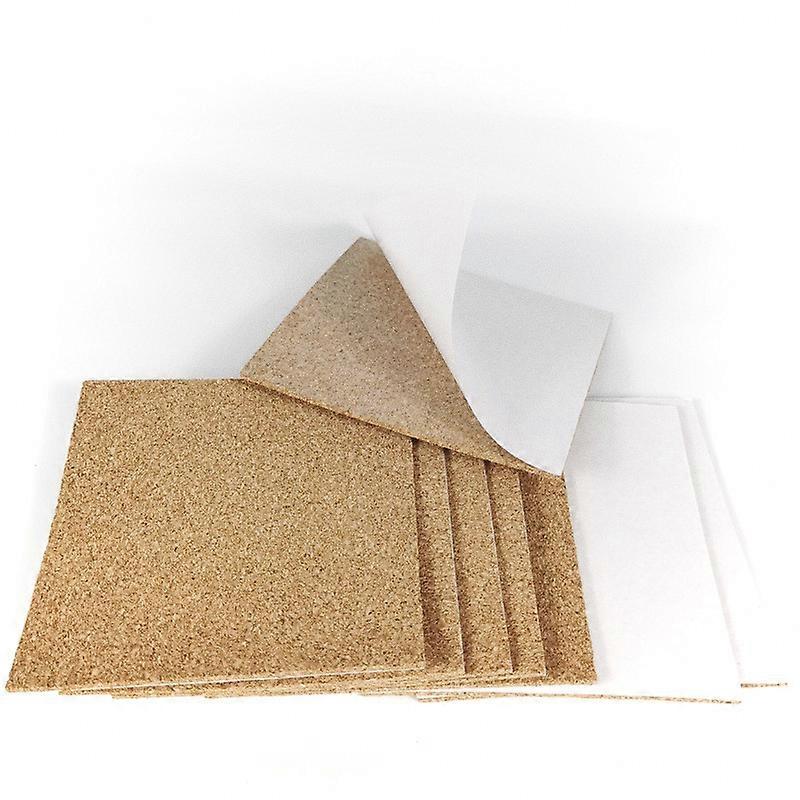 40pcs Selbstklebende Kork Untersetzer Quadrate Kork Matten Kork Backing Sheets