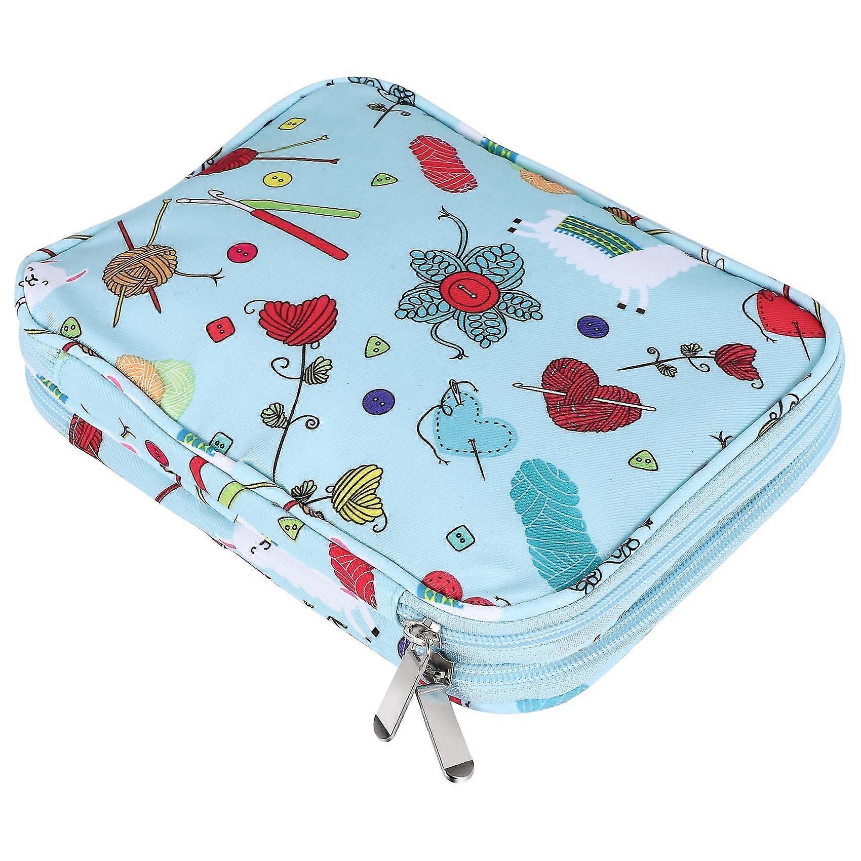 Empty Knitting Needles Case Travel Storage Organizer Storage Bag For Circular Knitting Needles And Accessories Kit Bag
