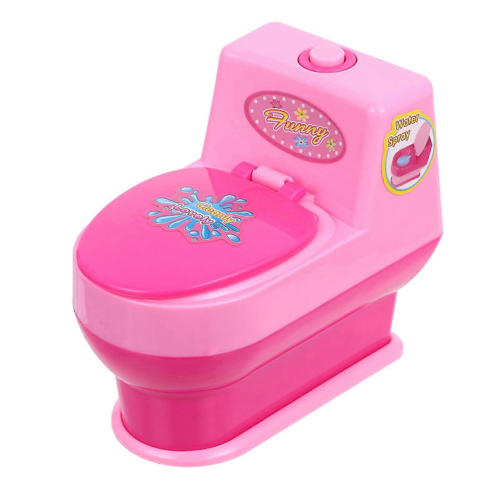 1pc Mini House Commode Toy Simulation Bathroom Products Model Pretend Play Toy