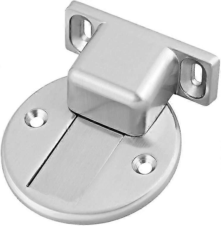 Solid Brushed Stainless Steel Doorstop Magnetic Floor Mounted Door Stops