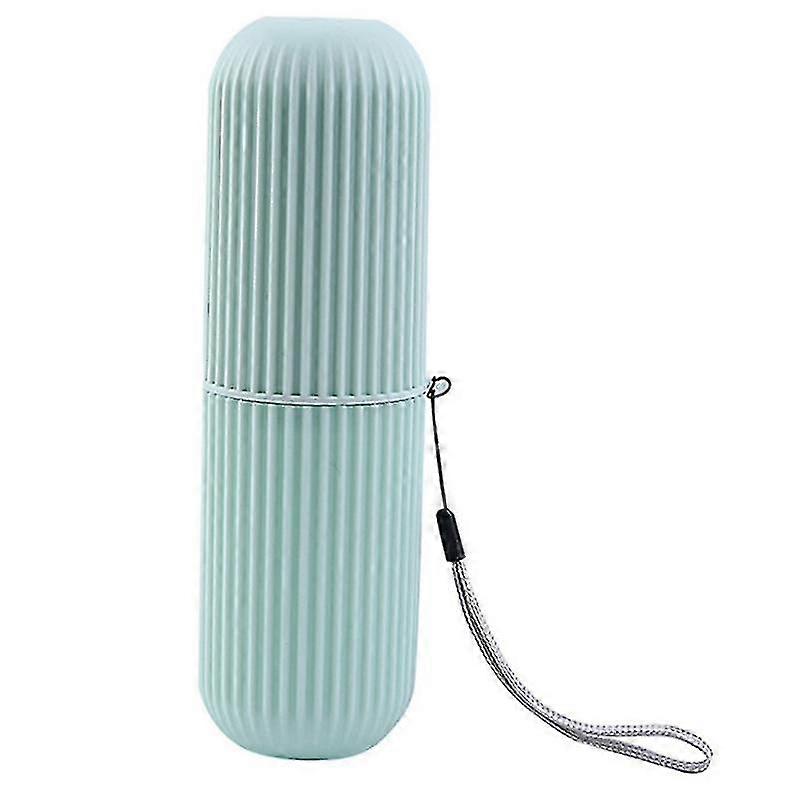 Portable Toothbrush Kits Case Toothpaste Cup Holder Storage Box Green