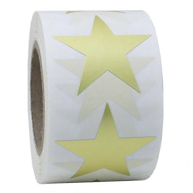 1 Roll Five-star Stickers Thank You Stickers gold