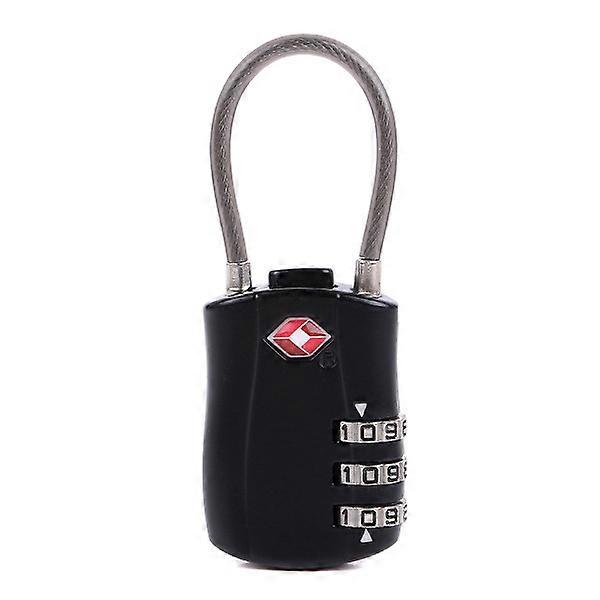 1 Pack Code Lock for Travel Suitcase - Black