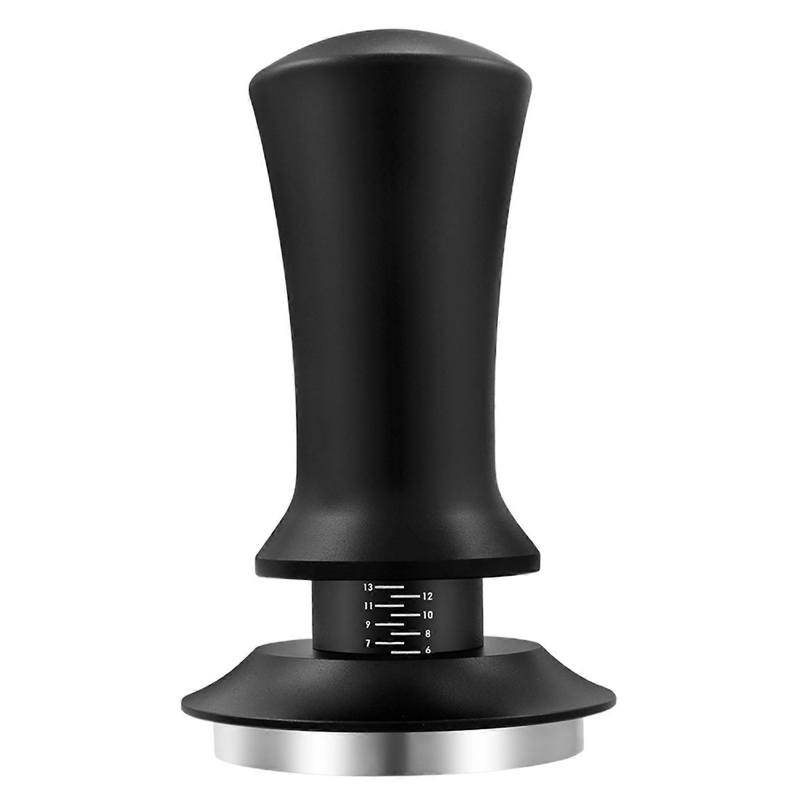 Espresso Tamper with Scale Spring Loaded Automatic Rebound Flat Base Detachable 51/53/58mm Coffee Powder Hammer Coffee Shop Utensil KAESI