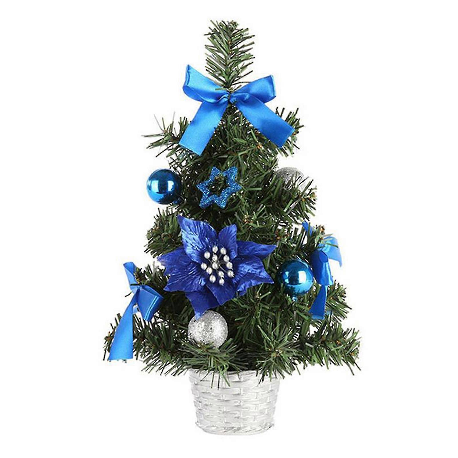 Μίνι τεχνητό χριστουγεννιάτικο δέντρο δοχείο Glittery μπάλα ξενοδοχείο cafe επιτραπέζιο φεστιβάλ decor