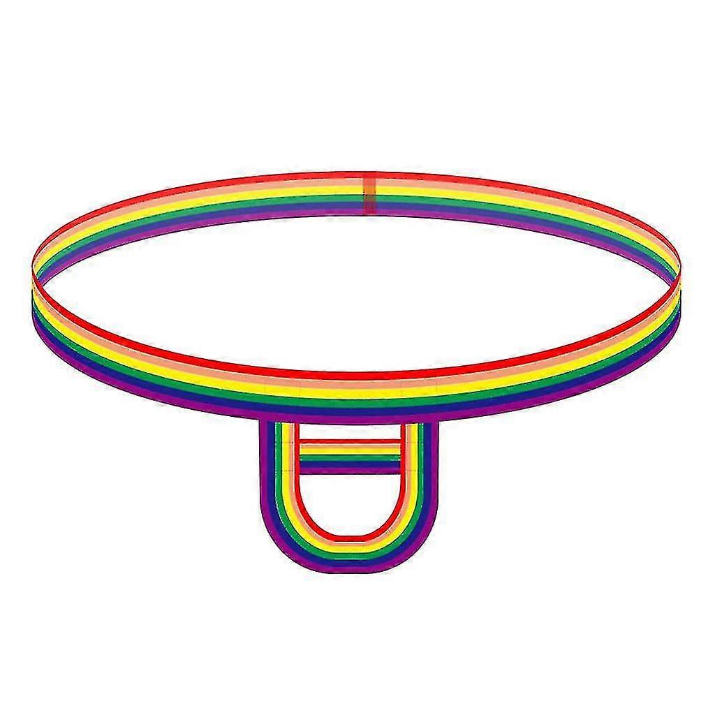 Mäns heta gay underkläder rainbow ränder elasticitet ring