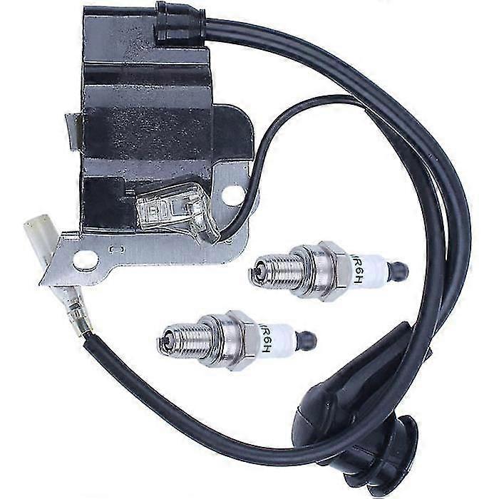 Ignition Coil Spark Plug Kit Compatible With GX35 GX35NT HHT35S UMK435 Lawn Mower Trimmer Replace Part 305 -