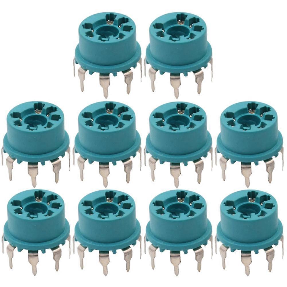 7Pin Plastic Vacuum Tube Socket Valve Base for B&W 6J1 6Z4 6X4 12AE6 6AT6 6BK6 12AV6 6AQ6 6J5 Hifi