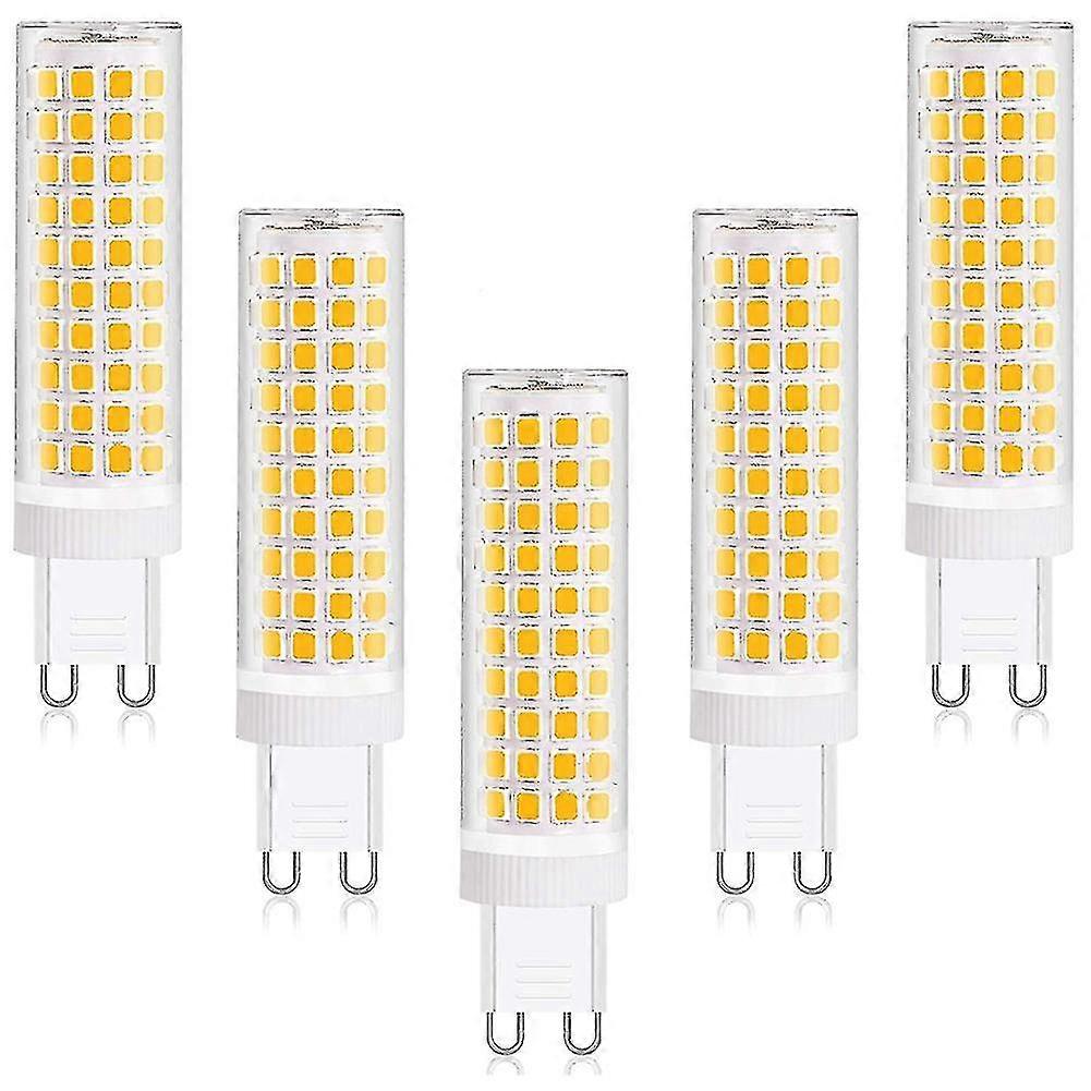 12W G9 LED لمبة بيضاء دافئة 3000K ، أي ما يعادل لمبة الهالوجين 100W ، زاوية شعاع عريضة 360 ، غير ديماب