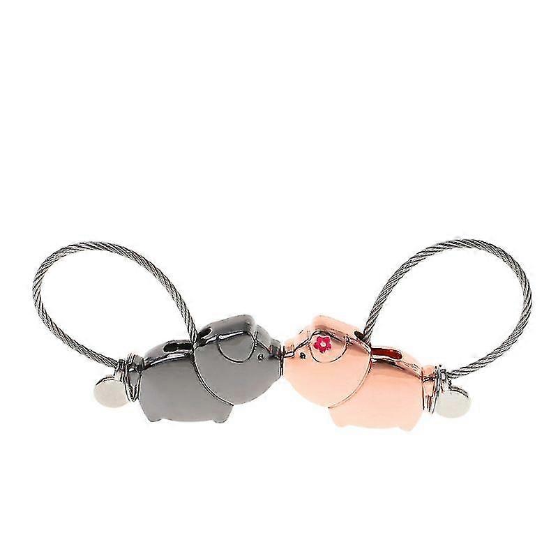 Mini Novelty Lucky Pig Couples Lock Padlock Security Lock No Keys No Password Cu