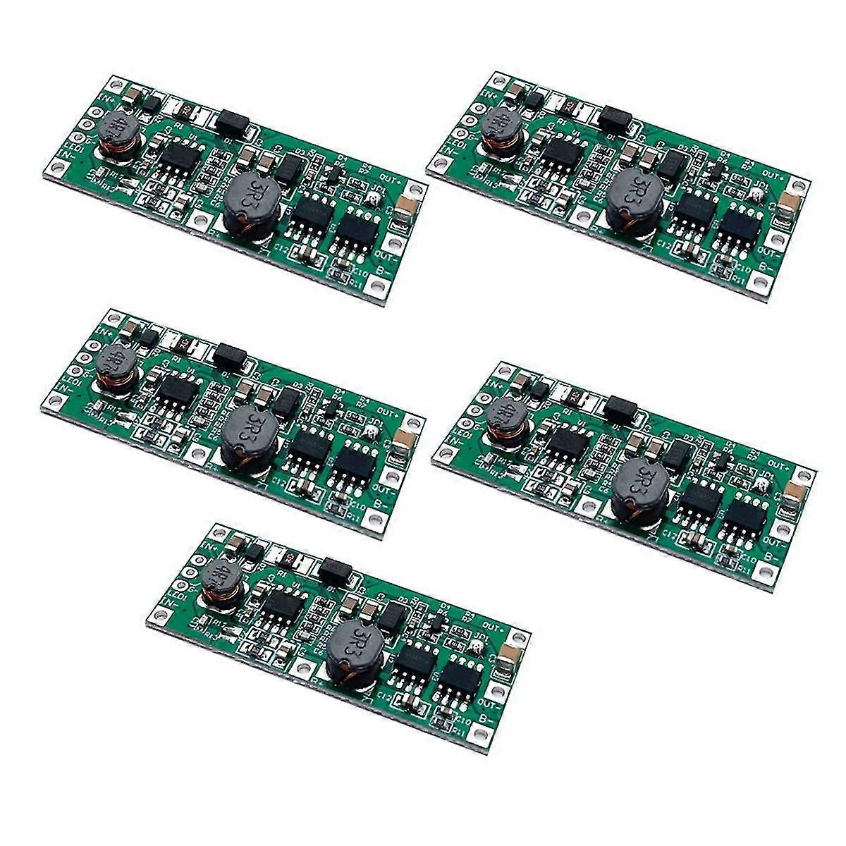 5PCS DC 12V Charging Step Up Booster Module for 18650 Lithium Battery UPS Voltage Converter Protection