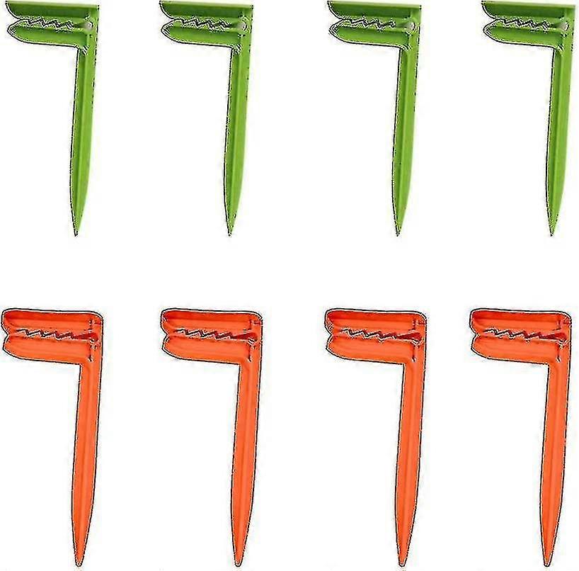 8pcs Beach Towel Anchor Stakes Clips Blanket Picnic Fasten Pegs Set Compatible Wit