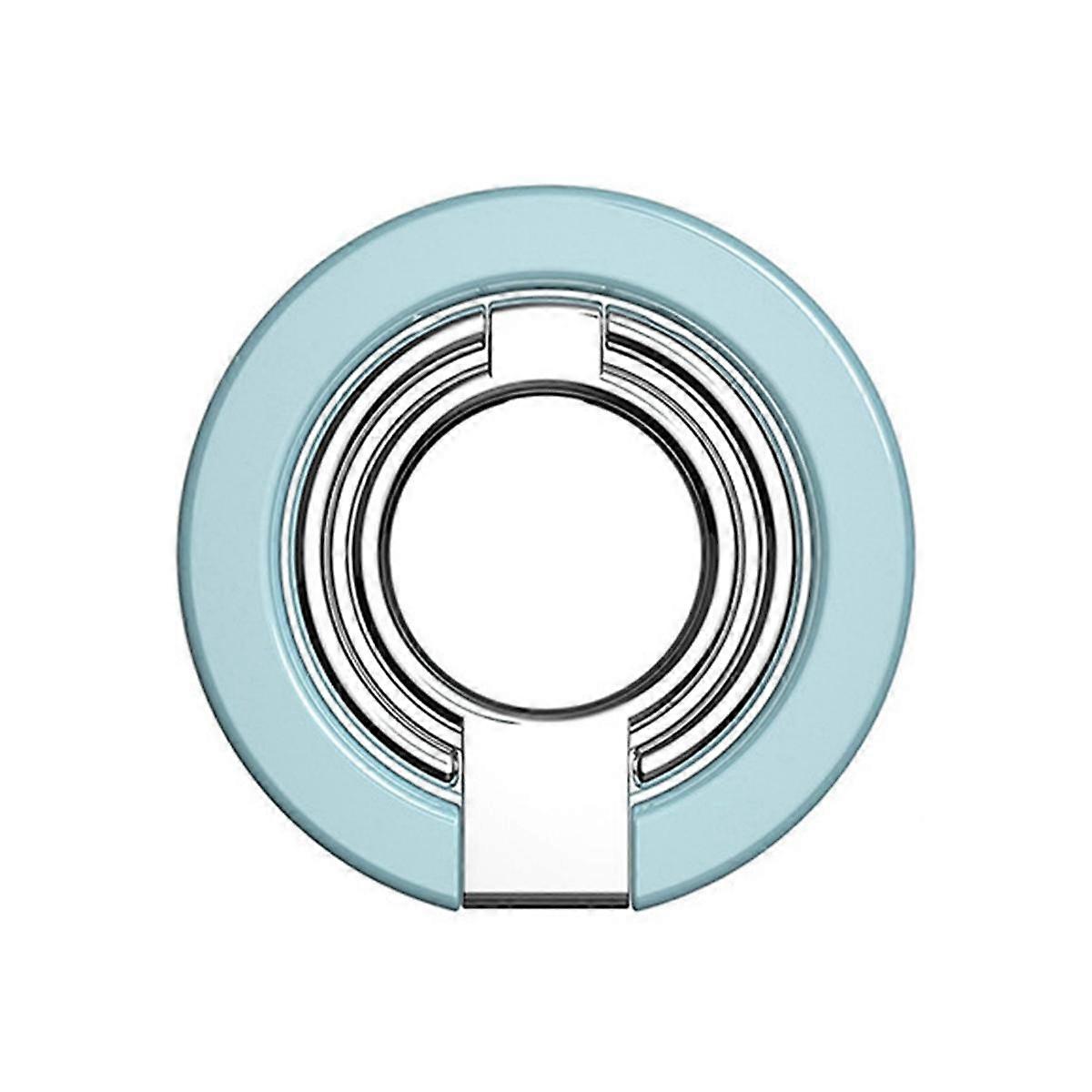 Magnetic Cell Holder 180 Rotation Ultra-Thin Metal Grip for Enhanced One-Handed Use Blue