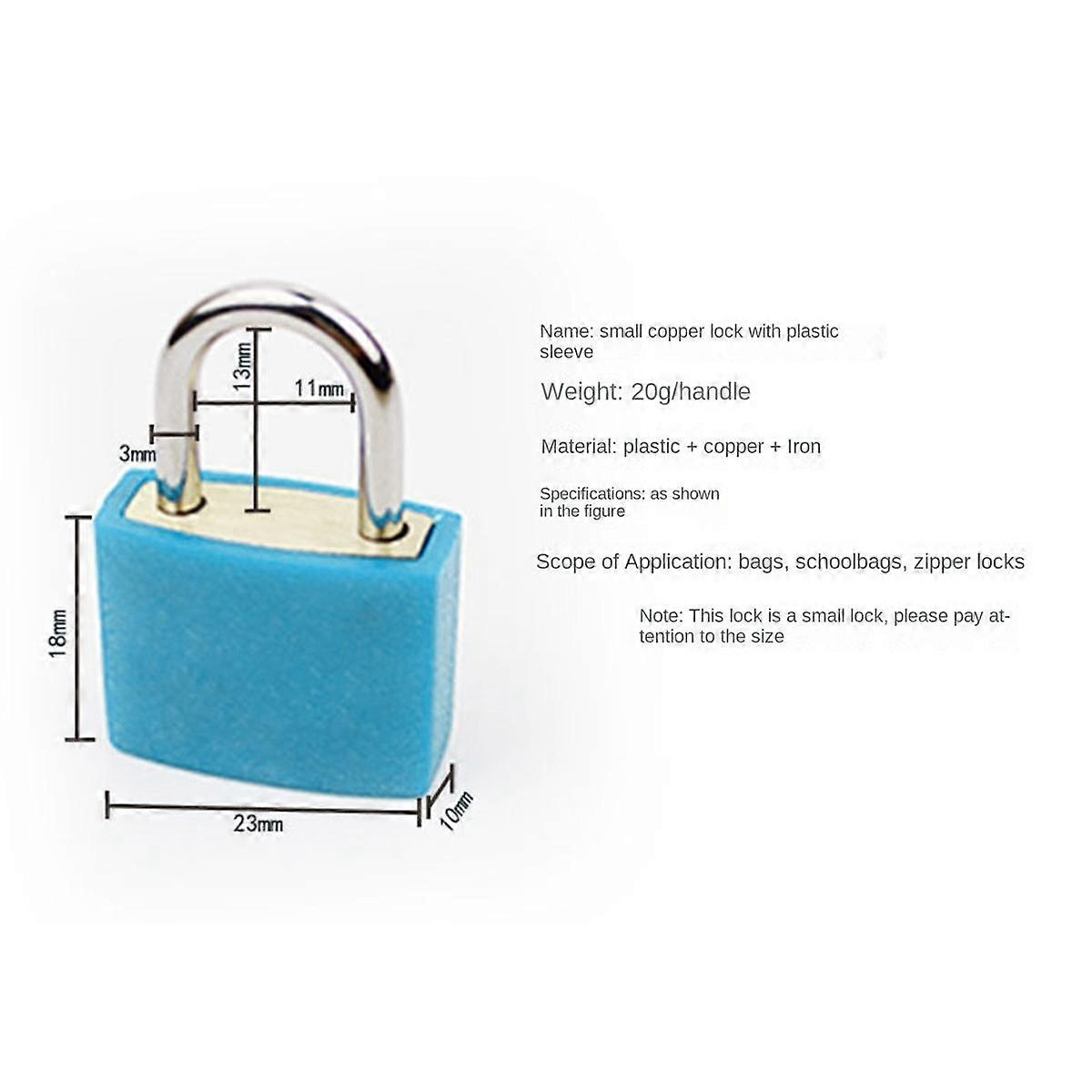 6Pcs Suitcase Locks with Keys,Small Luggage Padlocks Metal Padlocks Mini Keyed Padlock for School G