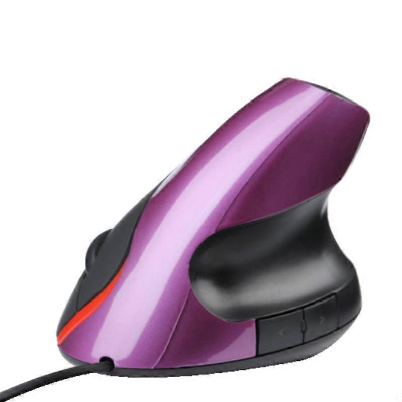Vertical Mouse 2.4G USB Wired Vertical Mouse PC Notebook Optical Scrolling MousePurple